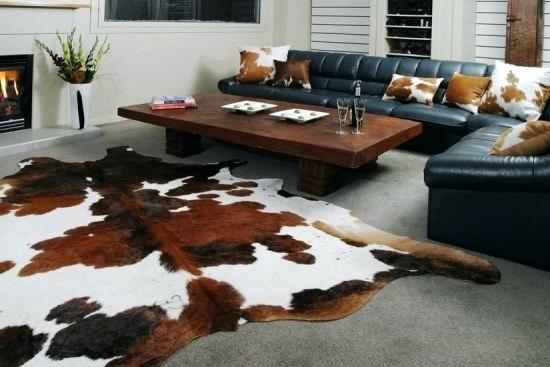 Metallic cowhide rugs